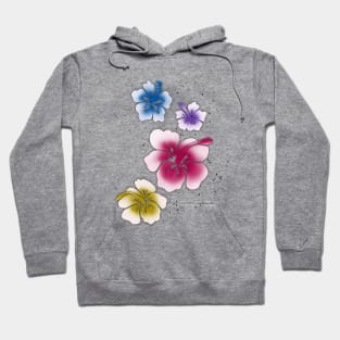 Hibiscus with dark shade Hoodie